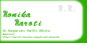monika maroti business card
